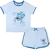 Disney Princess Minnie Mouse Lilo and Stitch Girls Short Sets Shirt and Shorts Set Girl Outfits for Toddler and Kids Clothes