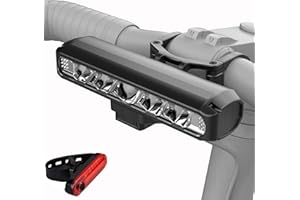 AKALATE Super Bright Bike Lights for Night Riding, 2600 Lumen Bicycle Light Front and Rear, USB C Rechargeable Bike Headlight