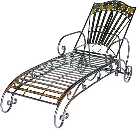 Amazon De Gartenliege Summer Metall Liege Lange 190 Cm Sonnenliege