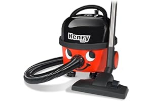 Numatic HVR160 Henry Compact Canister Vacuum Cleaner - 6L Capacity with Professional Accessory Set (Red)