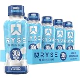 RYSE Protein Shake - Vanilla Marshmallow - 30g Protein Ready to Drink - 160 Calories, Zero Added Sugar, Gluten Free - Smooth &amp; Delicious Nostalgic Flavors - 12 Fl Oz (12 Pack)