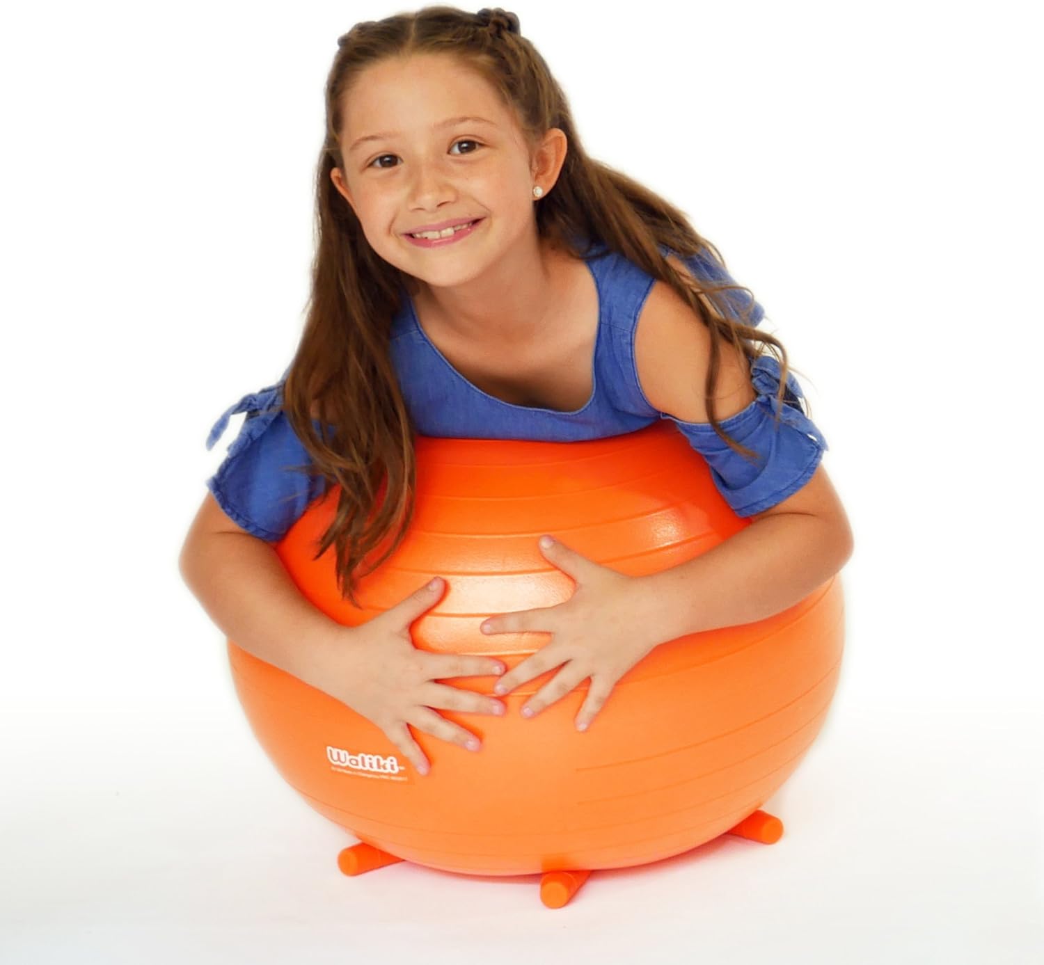 WALIKI Chair Ball Seat with Stability Legs for Kids | Flexible Classroom Seating | 20"/50CM Orange: Sports & Outdoors