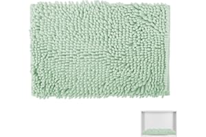 AUECOOME Locker Rug school girl rugs Carpet Chenille 100% Microfiber Locker Carpet with Non Skid Backing Locker Decorations (Green, 11.5X17.5)