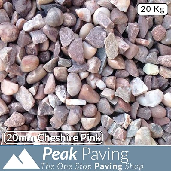 Staffordshire Pink Decorative Aggregates Slate Pebble Chippings Garden Gravel 20mm 20 Kg Amazon