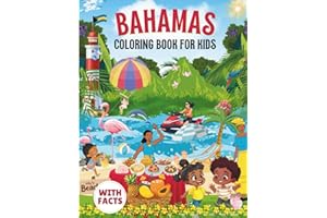 Bahamas Coloring Book for kids with facts