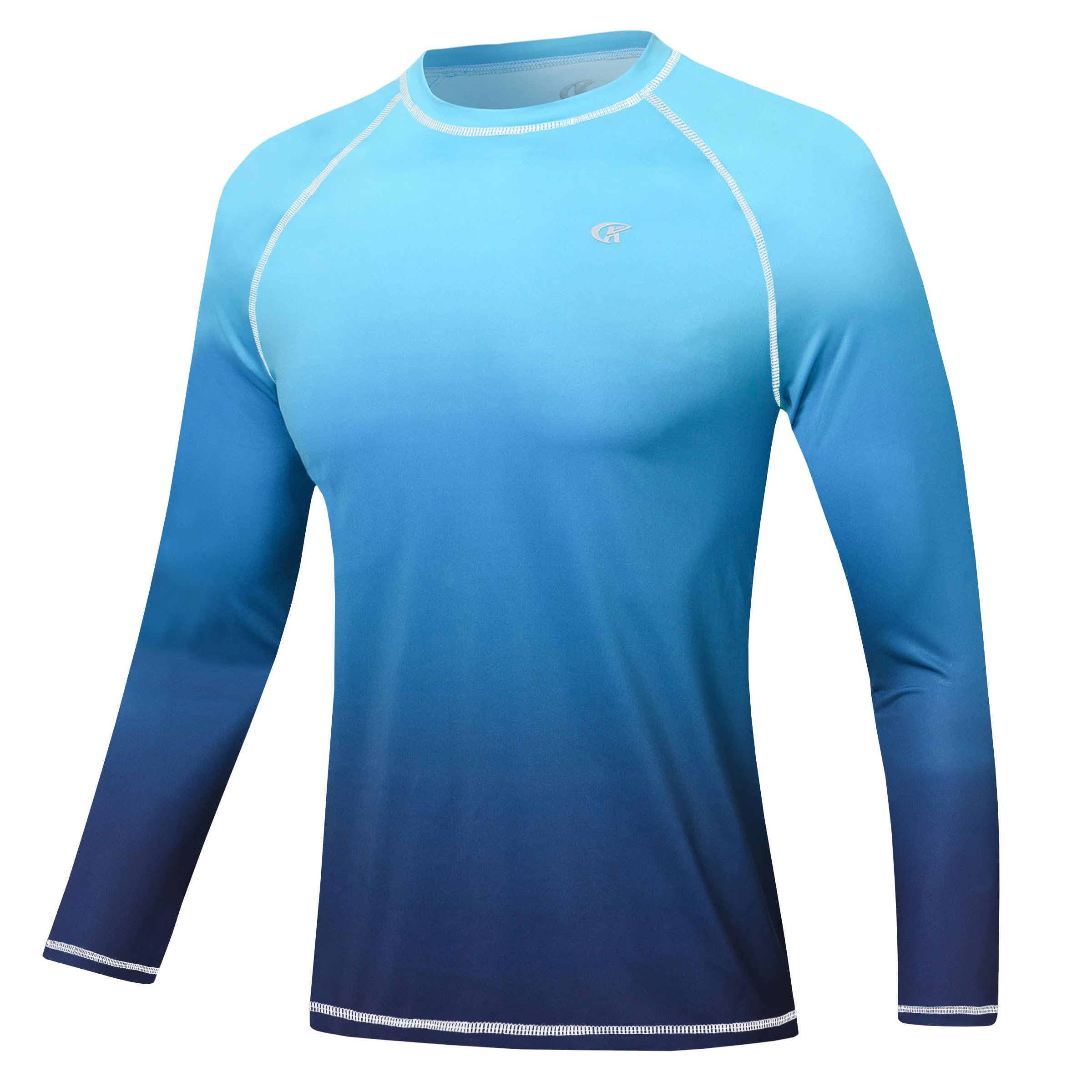 Holure Heren Workout Running Shirts UPF 50 Zonbescherming Rash Guard T-shirts Sneldrogende SPF UV Zwemmen Korte Mouw Shirts, 3pack-zwart/grijs/groen, XL