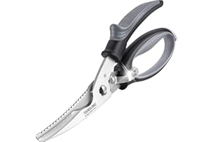 TANSUNG Poultry Shears, Come-apart Kitchen Scissors, Anti-rust Heavy Duty Kitchen Shears with Soft Grip Handles