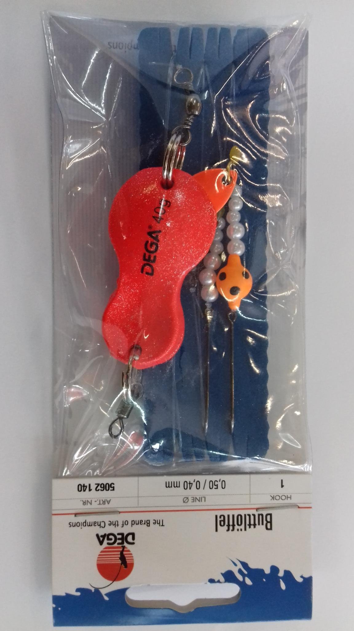 Dega UV Buttlöffel Set 60g Orange Glitter
