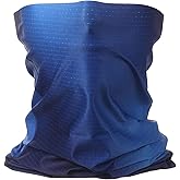 HARFINGTON Summer Cooling Neck Gaiter Sun Protection Face Mask Fishing Neck Gaiter Unisex Sunscreen Breathable Bandana for Hiking Outdoor Sports, Bright Blue
