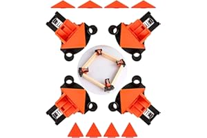 Corner Clamp for Woodworking - 60/90/120° Multi-Angle Adjustable Spring Clamps (4Pcs) - Woodworking & Photo Framing Tools, Gi