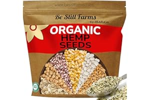 Hemp Seeds Organic Bulk 2.8lb - Raw Shelled Hemp Seeds by Be Still Farms - USDA Organic | USA Grown | Non-GMO | Gluten Free | Vegan |Hulled Hempseeds