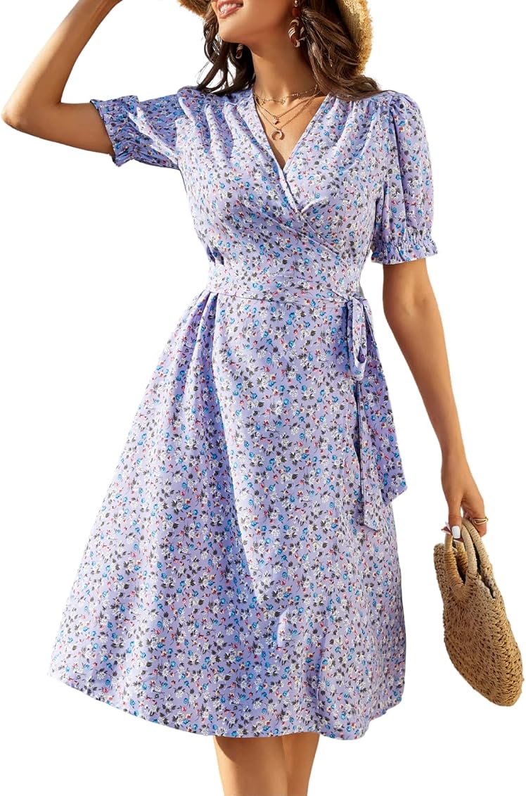 Kate Kasin Women Ruffle Puff Sleeve 