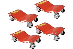 Heavy Duty Car Wheel Dolly Set of 4,6000 Lbs Car Dolly Set,Vehicle Dolly Set with Wheels for Moving Cars, Trucks, Motorcycles