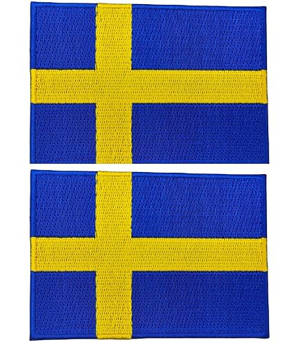 Country Flag Sweden embroidered patch | Velcro | Military Airsoft