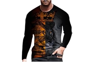 TOWMUS Mens Halloween Shirt Men's Halloween Long Sleeve 3D Printed Pumpkin Casual Ghoust Horror T Shirt Outdoor Sports Tops Blouses