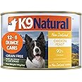 K9 Natural Wet Dog Food Pate, Chicken Feast, 6 Oz Cans (Pack of 12), Grain Free, Made in New Zealand with Cage-Free Chicken, Single Source, Limited Ingredient