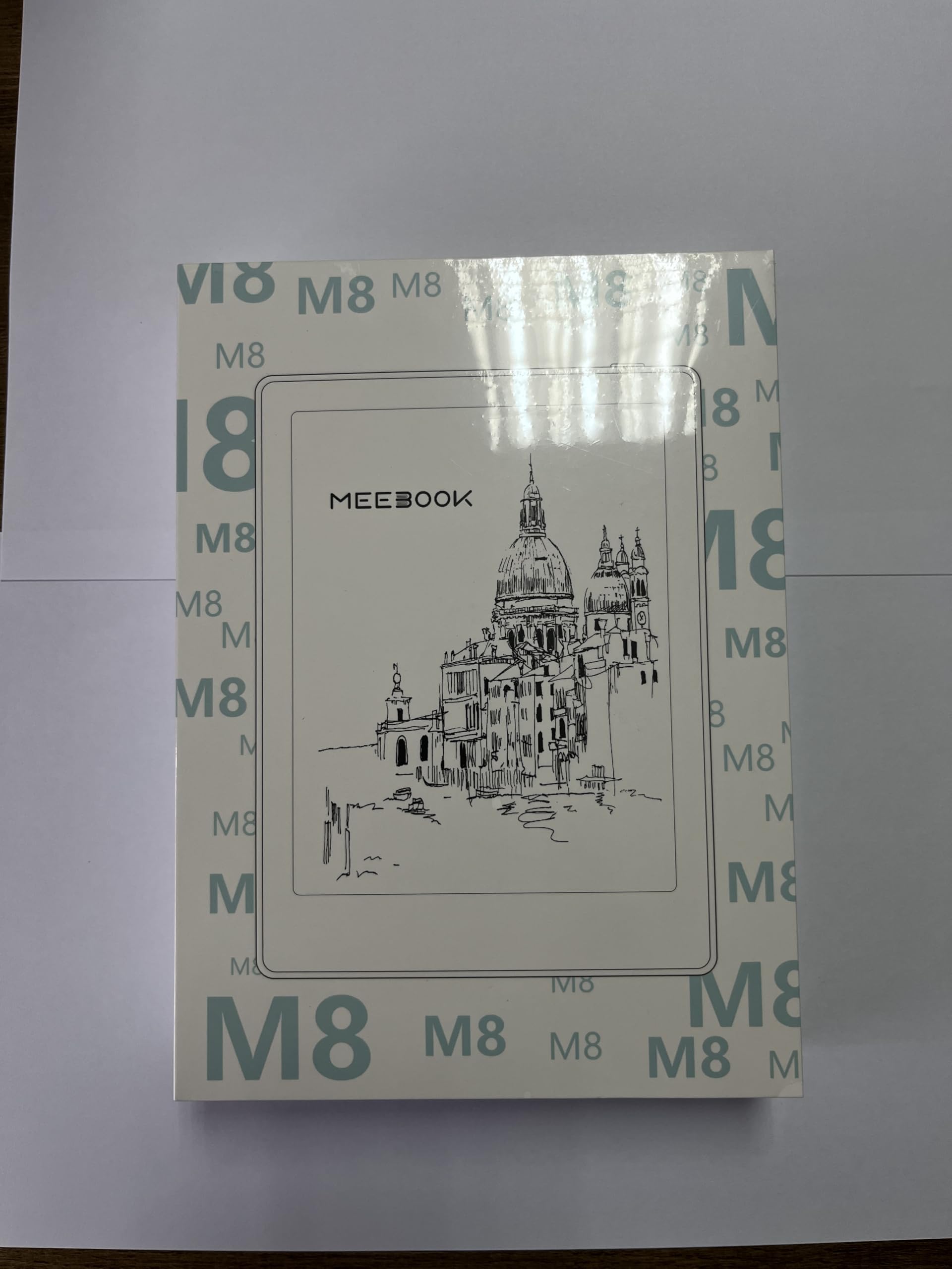 Meebook E-Reader M8 | 7.8' Eink Carta Screen | 300PPI Smart Light | Android 14 | Octa Core Processor | Dual Mics&Speakers | Support Play Store | Hand Writing | 4GB+64GB | Micro-SD Slot | White
