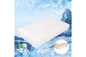 MINUPWELL Cooling Knee Pillow for Side Sleeper, 4"Leg Pillow for Side Sleeping, 100% Cooling Fabric Pillow for Between Knees While Sleeping - High Support Alternative for Relieving Leg, Back, and Knee Pain