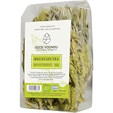 Geusi Vounou Organic Greek Mountain Tea, Caffeine-Free Sideritis, 30g | Grown in Greece; organic mountain tea with herbal &amp; floral notes for hot or iced tea, traditional brewing &amp; herbal infusions