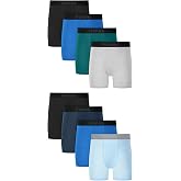 Hanes Boys' Underwear Boxer Briefs Pack 8-Pack Cotton-Stretch