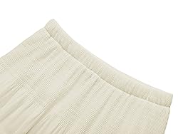 NASHALYLY Women's Chiffon Elastic High Waist