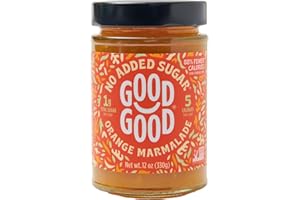 GOOD GOOD No Added Sugar Orange Marmalade - Keto Friendly Jelly - Low Carb, Low-Calorie and Vegan - Diabetic Friendly - 12oz / 330g (Pack of 1)