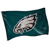 Team Sports America NFL Philadelphia Eagles 3 x 5 Outdoor Durable Flag with Grommets | Heavy Duty Flag & Banner for Outdoor Garden Patio | Indoor Wall Decor | Works with Flag Poles for House