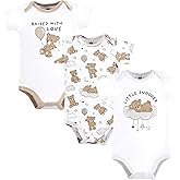 Hudson Baby Cotton Bodysuits, Dreamy Teddy, 12-18 Months