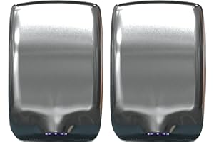 ENBATH Commercial Hand Dryer (2-Pack) - Electric Hand Dryers for Bathrooms– High Speed (224 MPH) Stainless Steel Air Hand Dryer with Air Filter, Optional Energy-Saver Mode, Speed/Volume Control