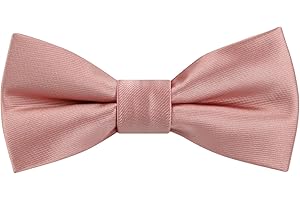 Alizeal Solid Banded Adjustable Length Pre-tied Boy's Bow Tie