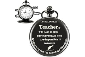 XZTIMES Teacher Appreciation Gifts, Teacher Gifts, Gifts for Teachers, End of Year Teacher Gift, Teacher Retirement Gifts for Women, Thank You Teacher Gifts, Back to School Teacher Gift,Teacher Pocket Watch