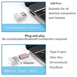 Artusi Wireless Mouse for Laptop Mac iMac MacBook
