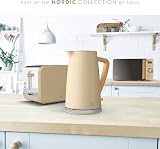 Swan Nordic Cordless Jug Kettle 1.7L 3KW Oatmeal White Fast Boil view 5
