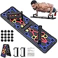 Push Up Board, Hinsarcd Foldable Multi-Function 30 In 1 Push Up Bar Chest Muscle Exercise Professional Protable Homeworkout Equipment Pushup Board Fitness Burn Fat Strength Training for Men & Women