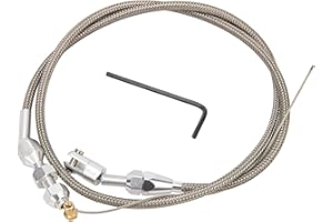 SUPVINTOR Throttle Cable Kit, 36" Universal Throttle Cable Kit Compatible with 1997-2007 Chevy LS1 4.8L 5.3L 5.7L 6.0L Engine LS Throttle Cable