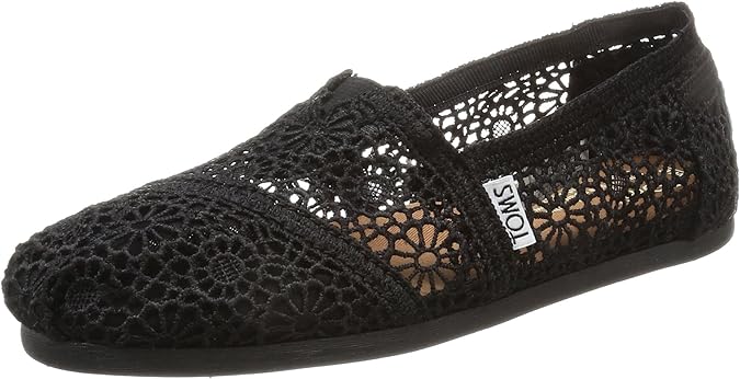 toms black lace women's classics