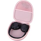 Lebakort Hard Carry Case Compatible with Anker Soundcore Life Q20 Q30 Q35 Q40 Q45 Q20+ Q20i Hybrid Active Noise Cancelling Headphones (Pink Case)