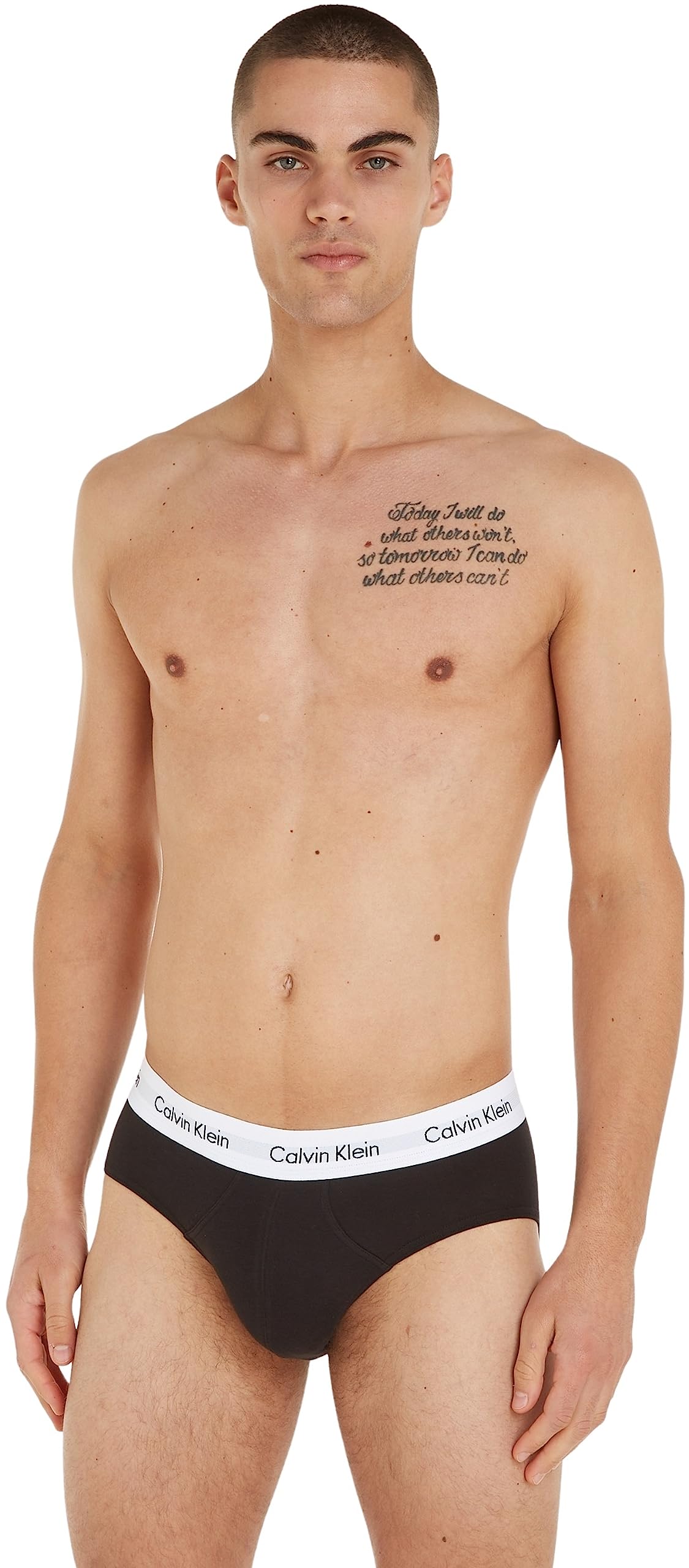 Calvin Klein Herren 3er Pack Unterhosen Hip Briefs Unterwäsche, Mehrfarbig (Black/White/Grey Heather), L 7