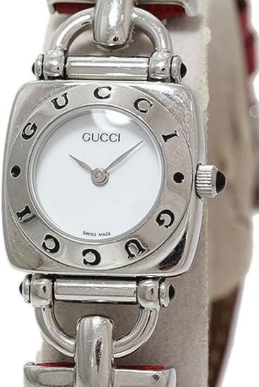 Amazon Gucci グッチ 赤ベルト レッド 6300l 白文字盤 Ss レザー クォーツ レディース 中古 腕時計 レディース腕時計 腕時計 通販