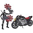 G. I. Joe Snake Eyes: G.I. Joe Origins Snake Eyes with Stealth Cycle Figure and Vehicle with Ninja Spin Attack Feature, Toys for Kids Ages 4 and Up