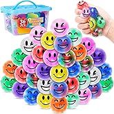 VISCOO 36 Pack Stress Balls, Squishy Ball for Adults, Squeeze Balls to Relax, Anti-Anxiety Fidget Balls for Party Favors, Birthday Gifts, Goodie Bag Stuffers