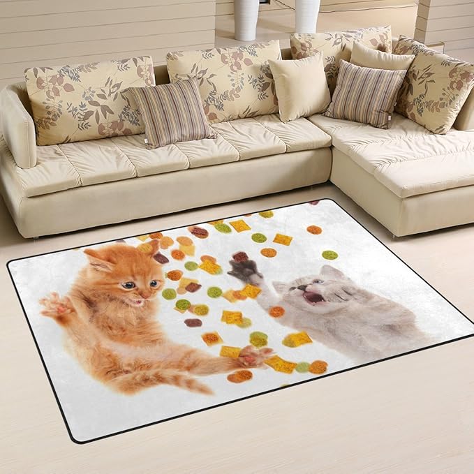 JSTEL ingbags Super Weich Modern Cat, EIN Wohnzimmer Teppiche Teppich Schlafzimmer Teppich für Kinder Play massiv Home Decora