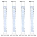 Labasics 4-Pack Borosilicate Glass 250 ml Heavy