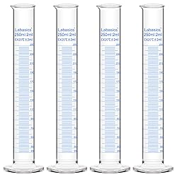 Labasics 4-Pack Borosilicate Glass 250 ml Heavy