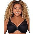 Curvy Couture Women's Sexy Sheer Mesh Plus Size Plunge T Shirt Bra