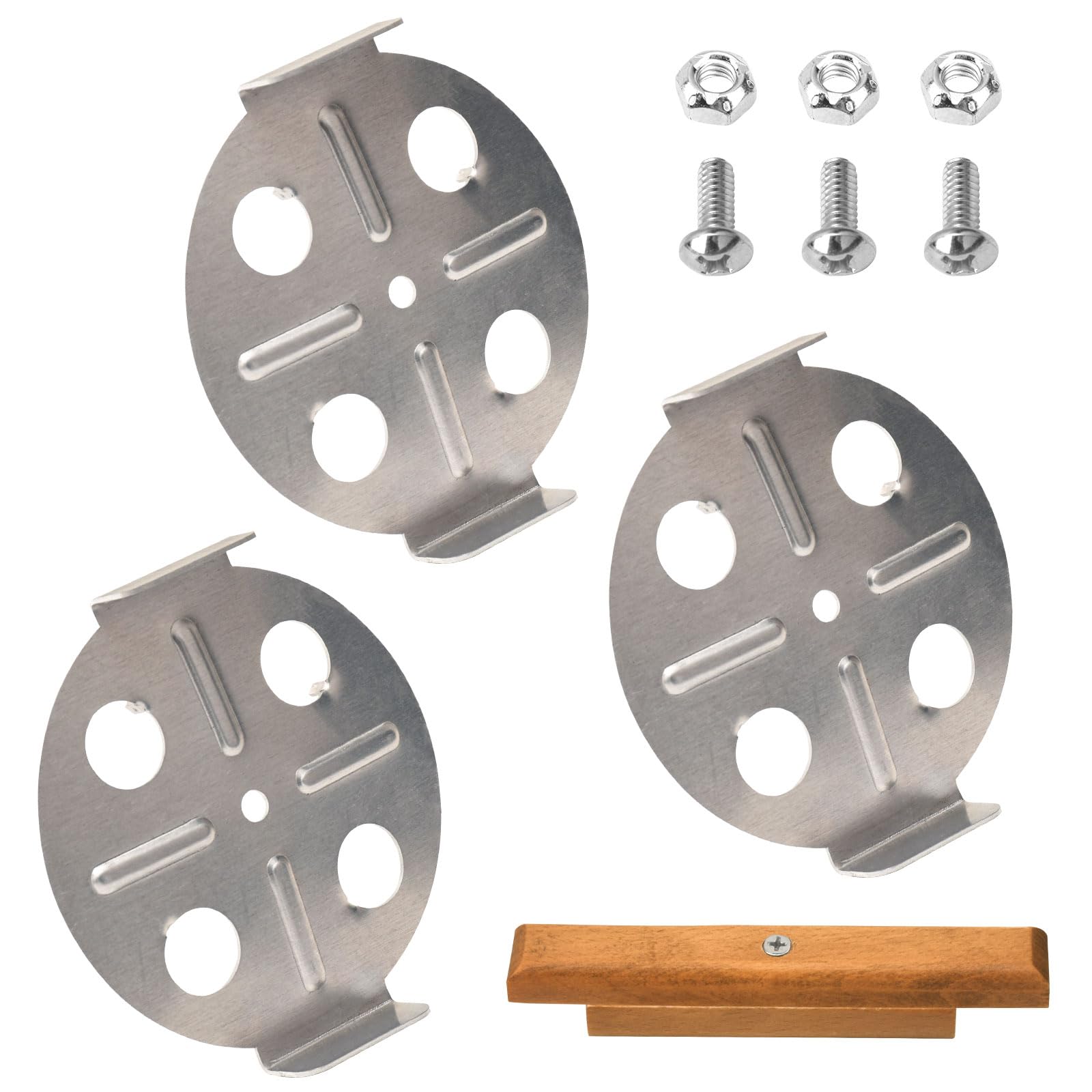 Photo 1 of (3) 63016 22.5" Damper Kit & (1) Custom Wooden Replacement Handle Compatible with Weber/Bar-B-Kettle/Smokey lountain Cooker