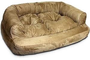 Snoozer Overstuffed Luxury Pet Sofa, Large, Camel
