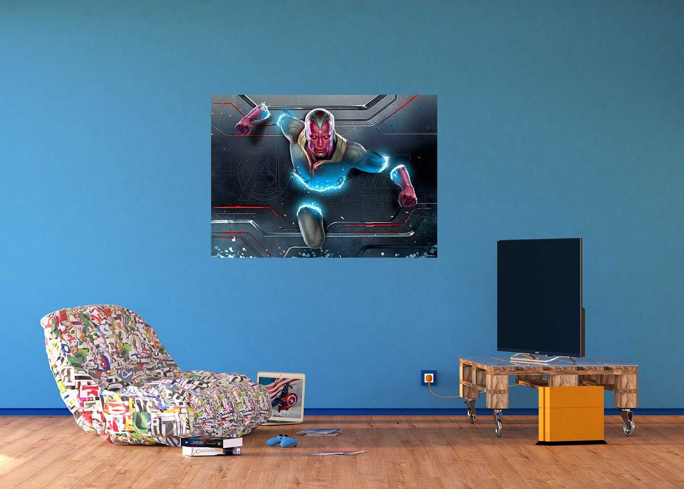 Amazon Com Wallandmore Marvel Avengers Wall Decals Murals