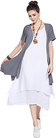 plus size linen dresses usa