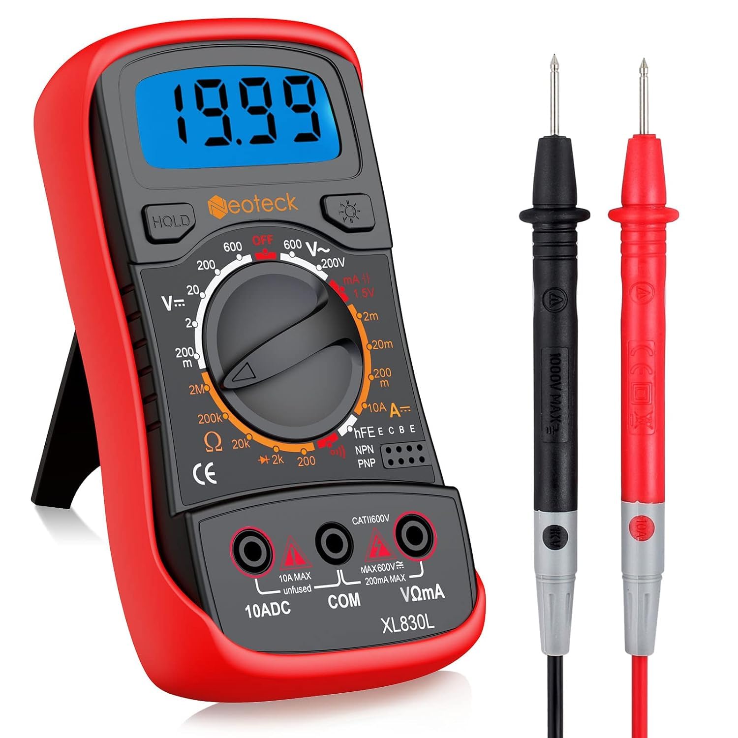 Mua Neoteck Pocket Manual Ranging Digital Multimeter with 2 Test Leads ...